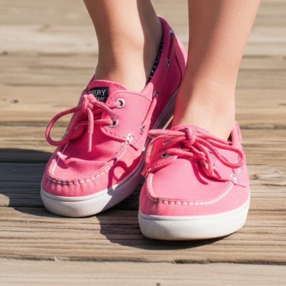 Sperry Top Sider Womens Size 9M Cruiser Hot Pink Engineer Boat Shoes YG51391A